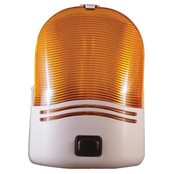 Fasteners Unlimited Fasteners Unlimited 007-30SAP Omega Porch Light with Amber Lens 007-30SAP